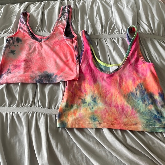 Tops - 2/$10 TYE DYE Tank crop tops Small Excellent Condition 2/$10
